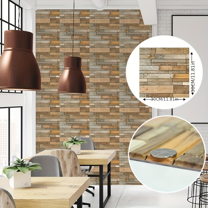 Stone Peel Stick Wall Tiles Stickers 3d Wallpaper Faux Stone Temu
