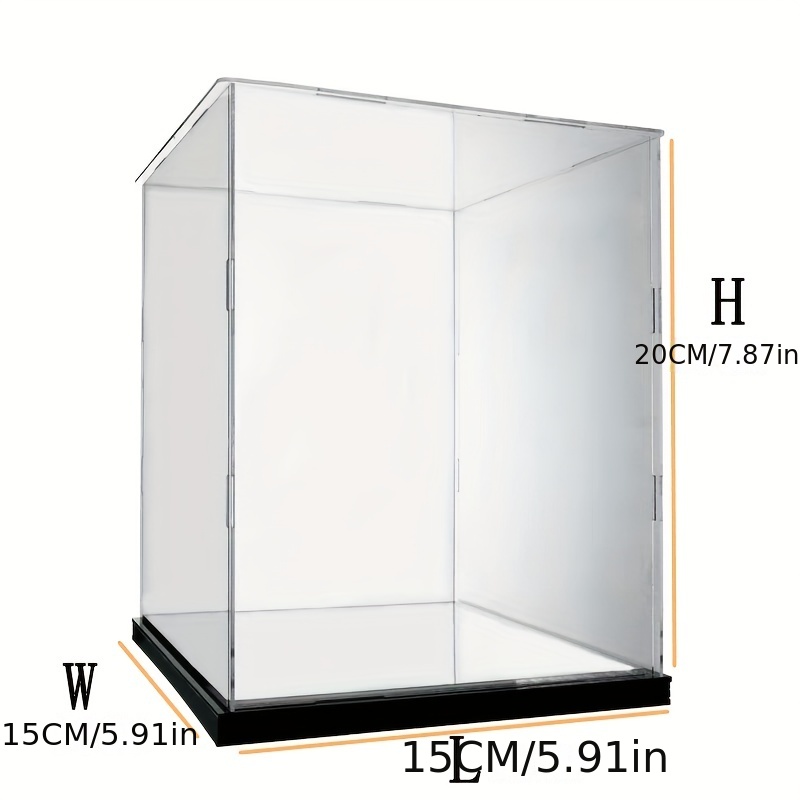 Display Cube and Riser Box, 15 Square Clear Acrylic