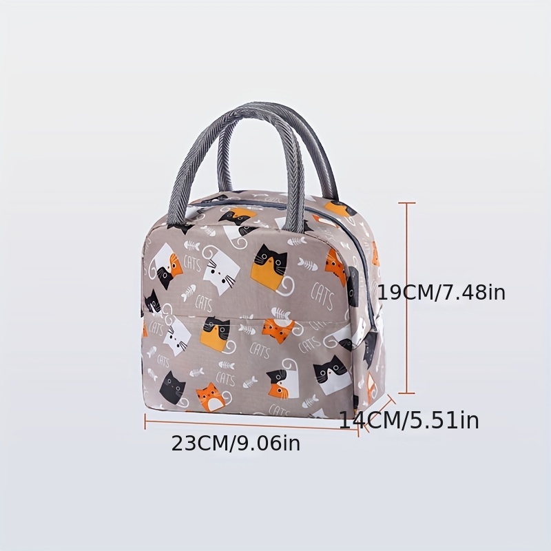 1pc Lunch Bag Bento Tote Bag Handbag Storage Insulation Bag