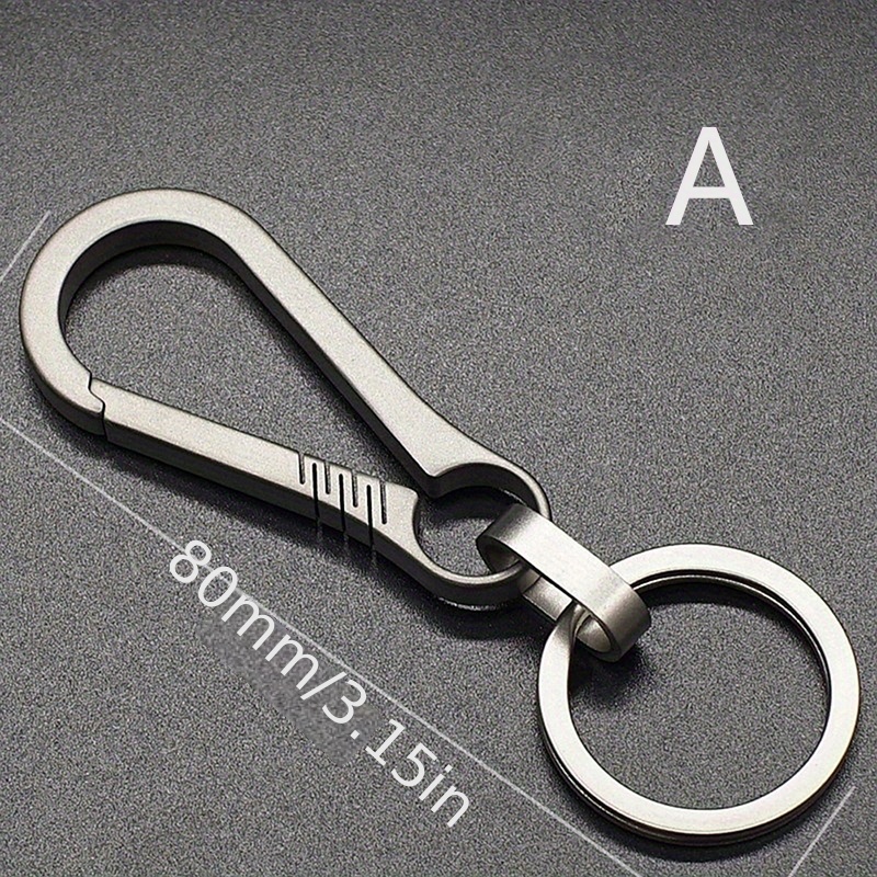 Outdoor Stainless Steel Carabiner Key Chain Clip Hook Buckle Keychain Key  Ring