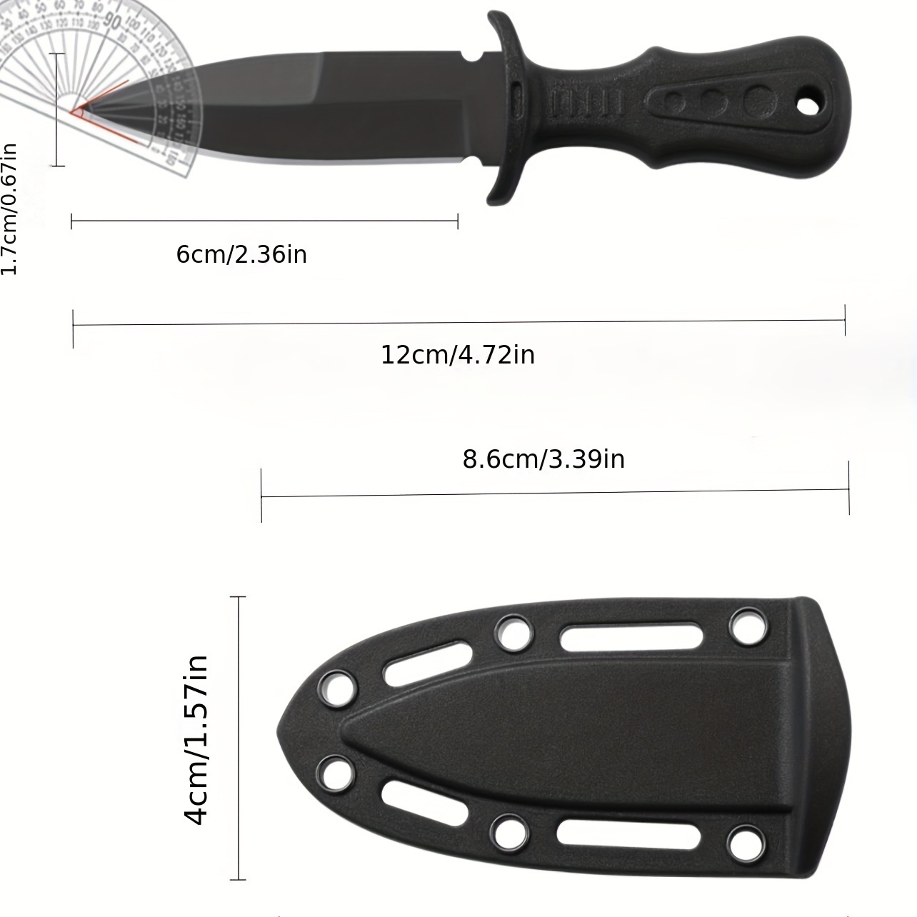 Small Neck Knife Portable Knife Durable Knife Sheath Outdoor - Temu
