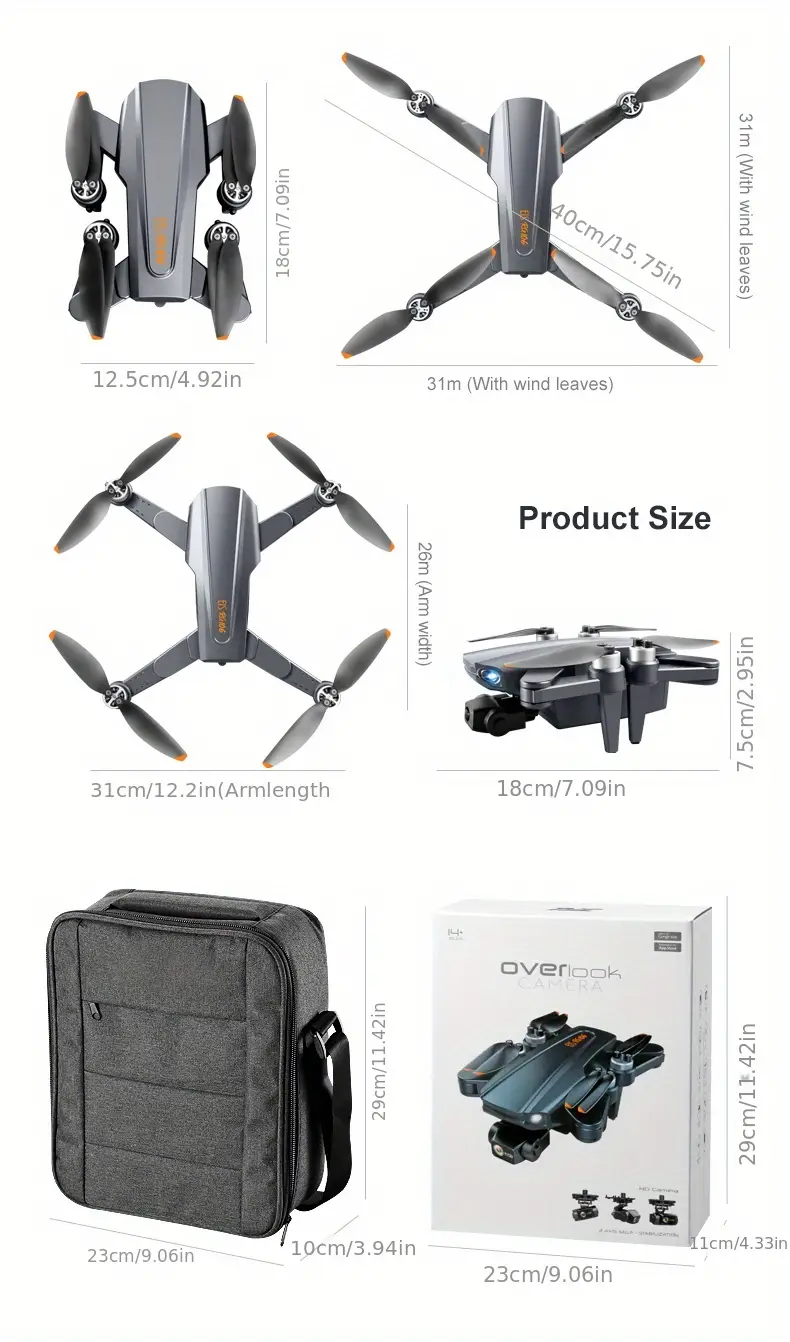rg106 5g professional brushless gps drone three axis mechanical gimbal camera 1km image transmission 360 obstacle avoidance one key return flight for about 25 30 minutes details 18