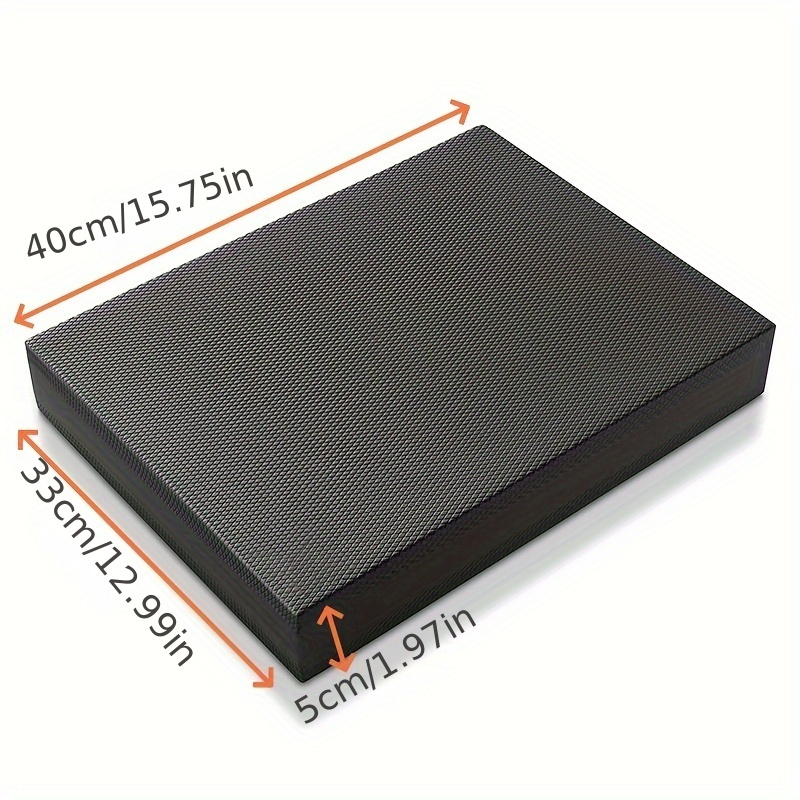 TEMU Balance Pad - Foam Large Yoga Mat Trainer For Physical Relax, , Knee And Ankle Exercise, Strength Training, Rehab - Chair Cushion For Adults, And Travel