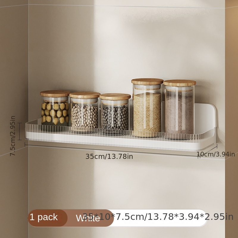 2 Pack Metal Spice Rack Organizer Wall-Mount Spice Jars Organizer