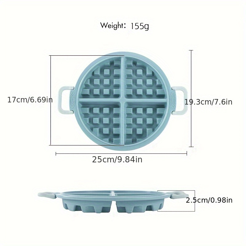 silicone waffle chocolate mold versatile baking pan for diy pastries muffins cakes kitchen essential details 4