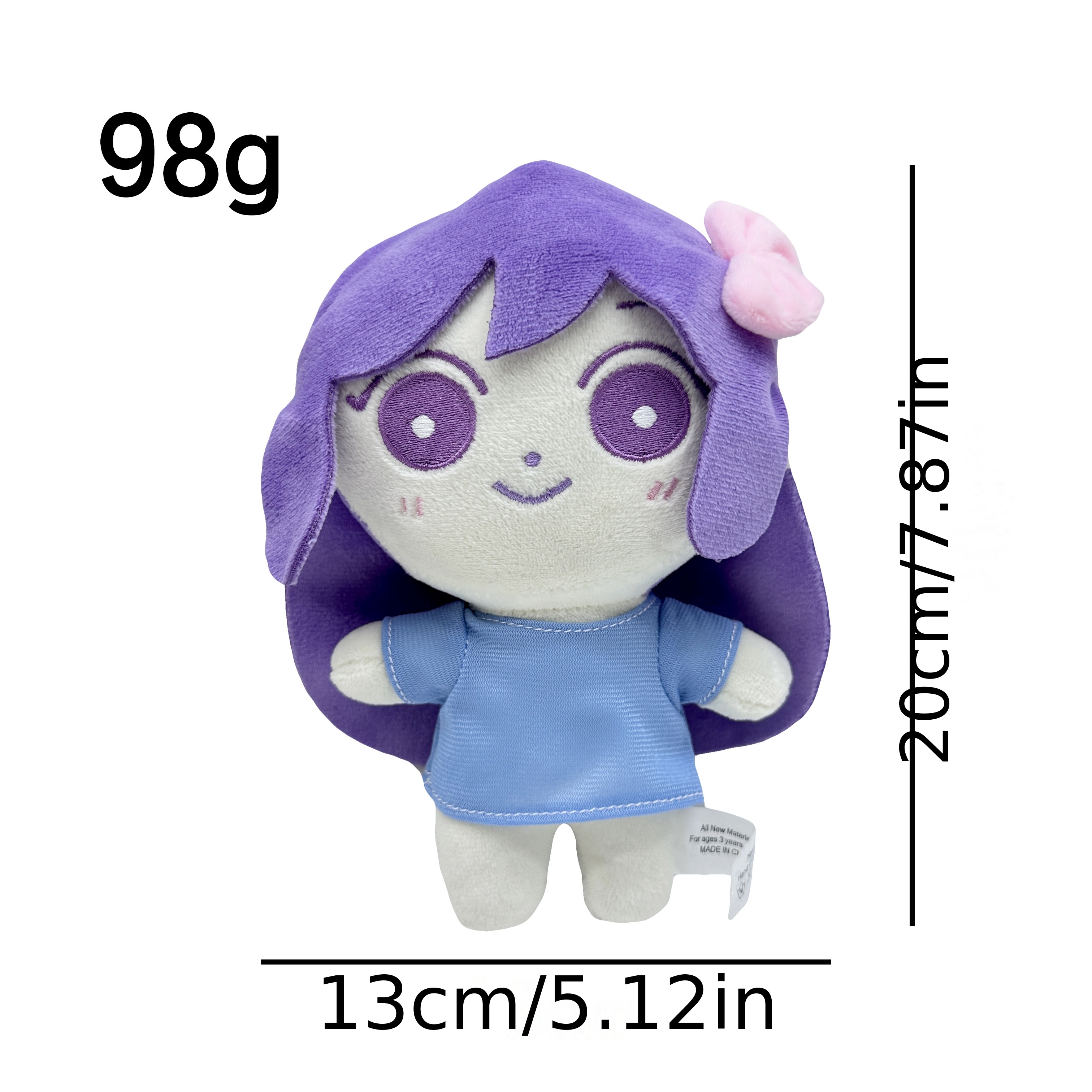 20cm Omori Plush Doll Cartoon OMORI Sunny Plush Toy Stuffed Pillow