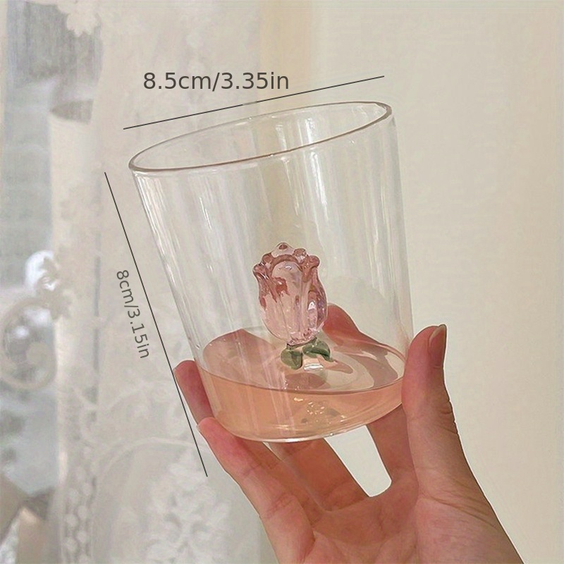 1pc Clear Glass Cup