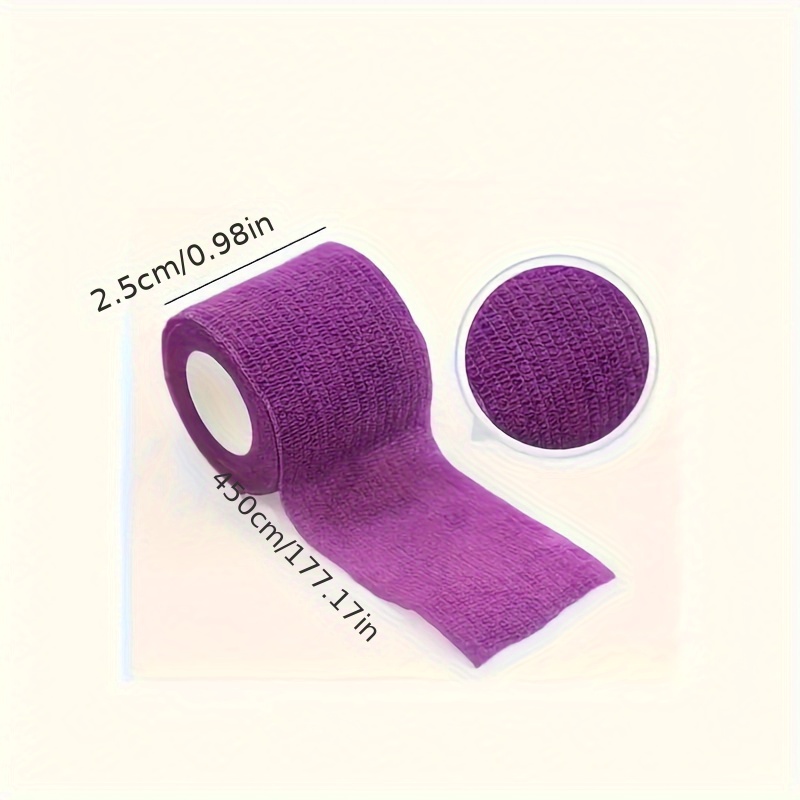 6 Rolls of Elastic Self-Adhesive Bandages - Assorted Colors for Dogs & Humans, Non-Woven Material, Ideal for Fingers, Wrists, Waists, Knees, Toes, Pet Care Essentials|Versatile Bandages|Reusable Adhesive