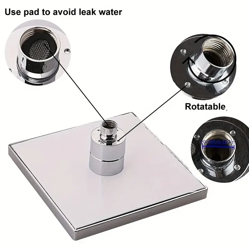 led auto changing rain home water bathroom Product details 5