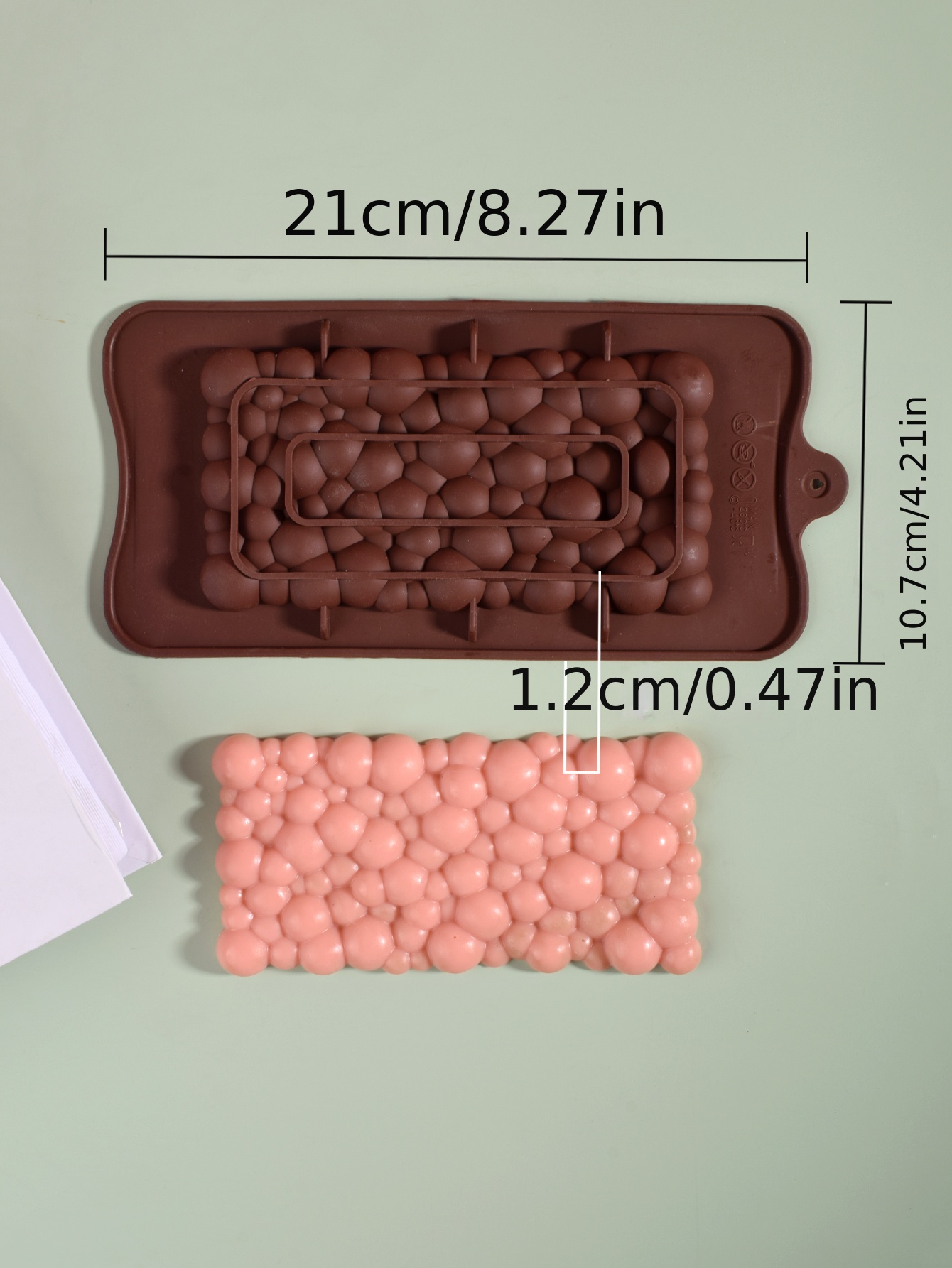 AUPERTO DIY Silicone Candy Molds - Easy to Use and Clean Chocolate Molds - Multi Style Silicone Molds for Molding Hard - 6 Pack Style 1, Size: 21