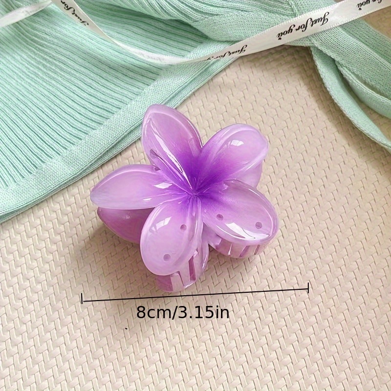 SUI AVA - Plumeria - Fermaglio per capelli rosa a forma di fiore di loto