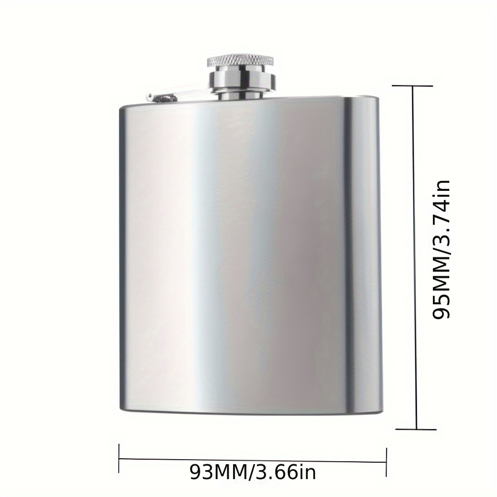 Stainless Steel Flask Round Portable Flask Fashionable Wine - Temu