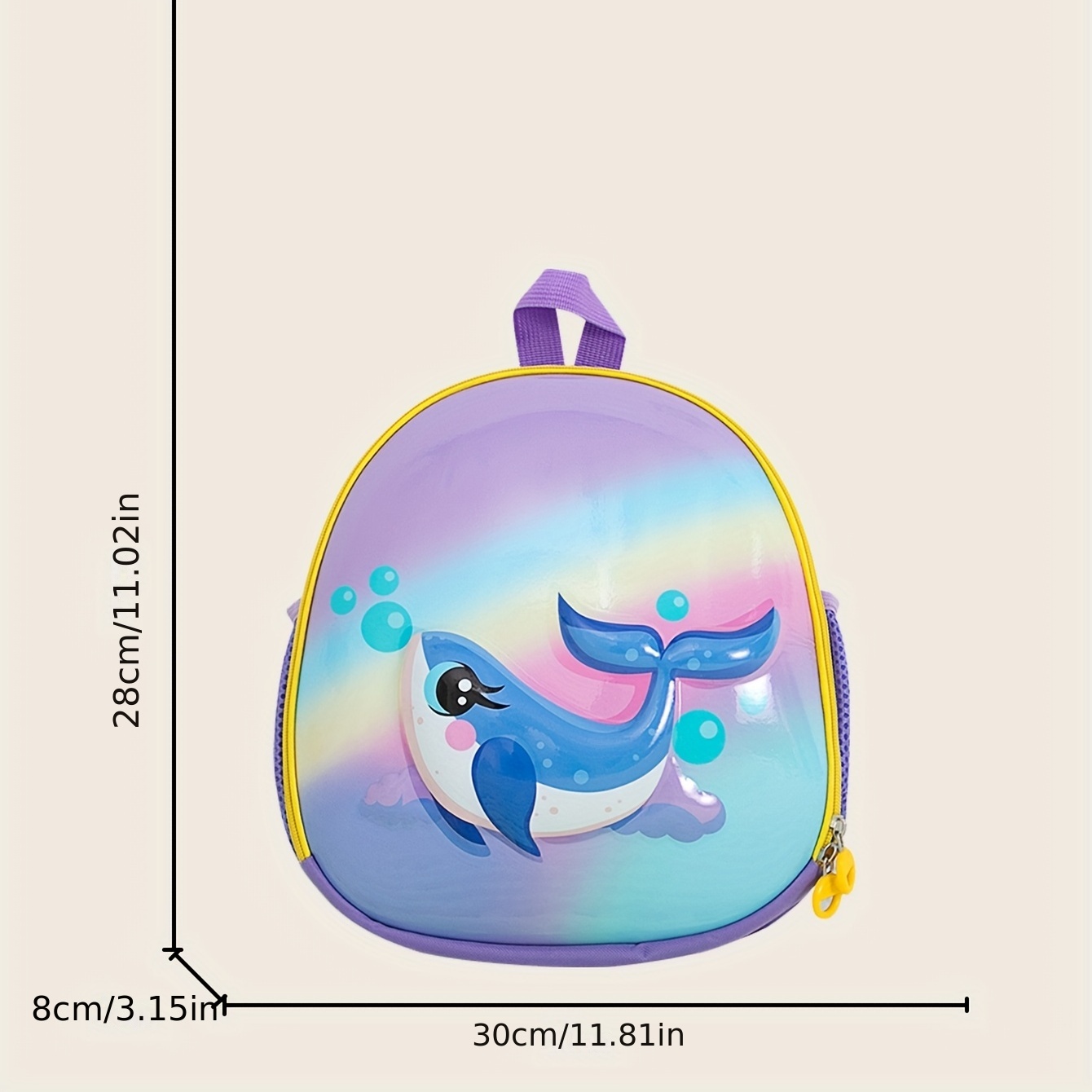 Kids Dolphin Backpack Large Capacity Lightweight School Bag