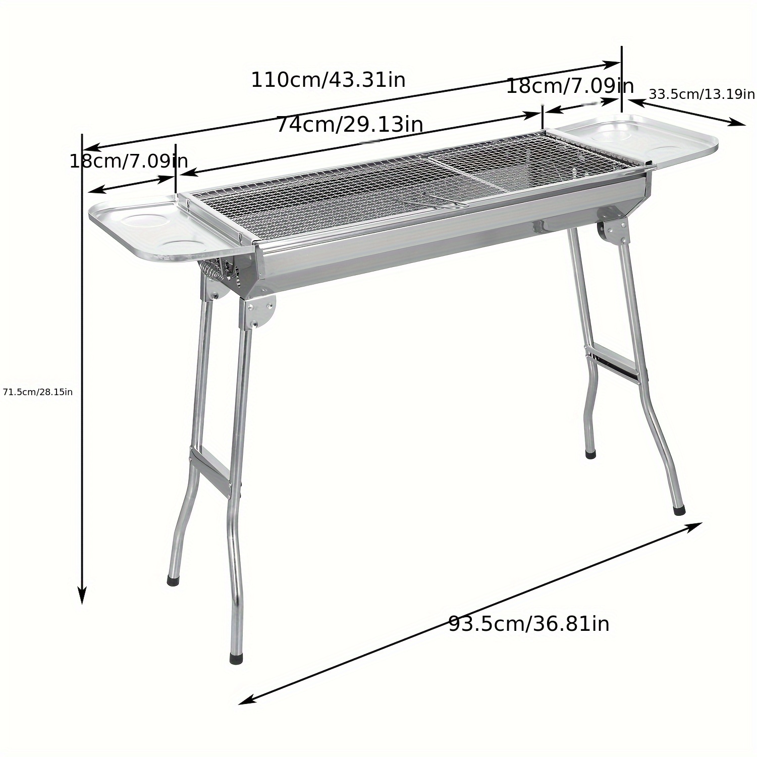 Stainless Steel Large Barbecue Grill