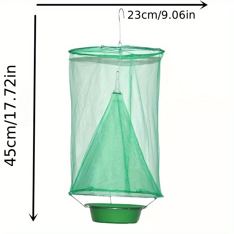 Homemaxs 4pcs Hanging Type Flies Catching Cages Fly Net Fly Trap Catchers  Flytrap Cages 