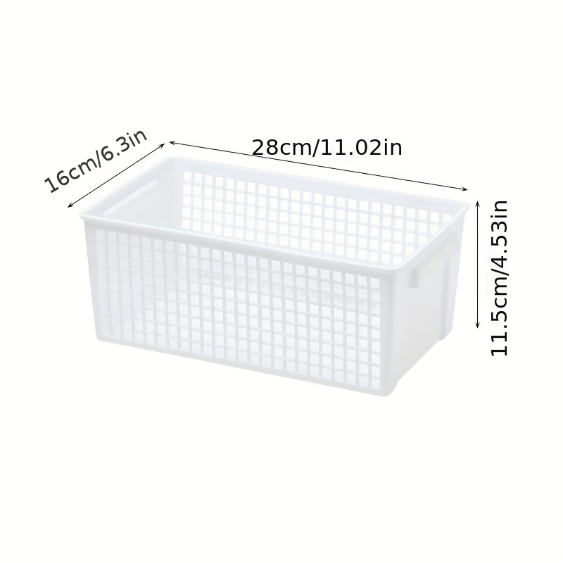 Versatile Plastic Storage Baskets For Bathroom Kitchen And - Temu