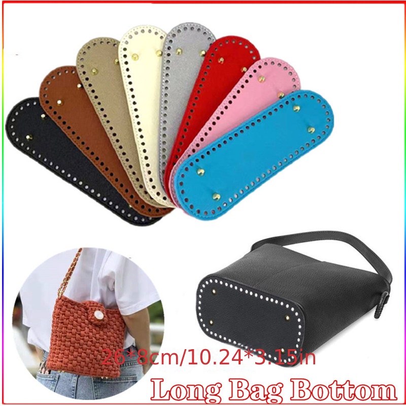 Handbag Oval Bottom, Pu Leather Bottom For Diy Handmade Crochetbag