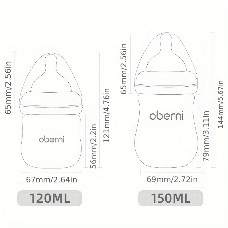 Apri Set Bottiglie Neonati In Vetro Bere Acqua Neonati 0 A 3 - Temu  Switzerland