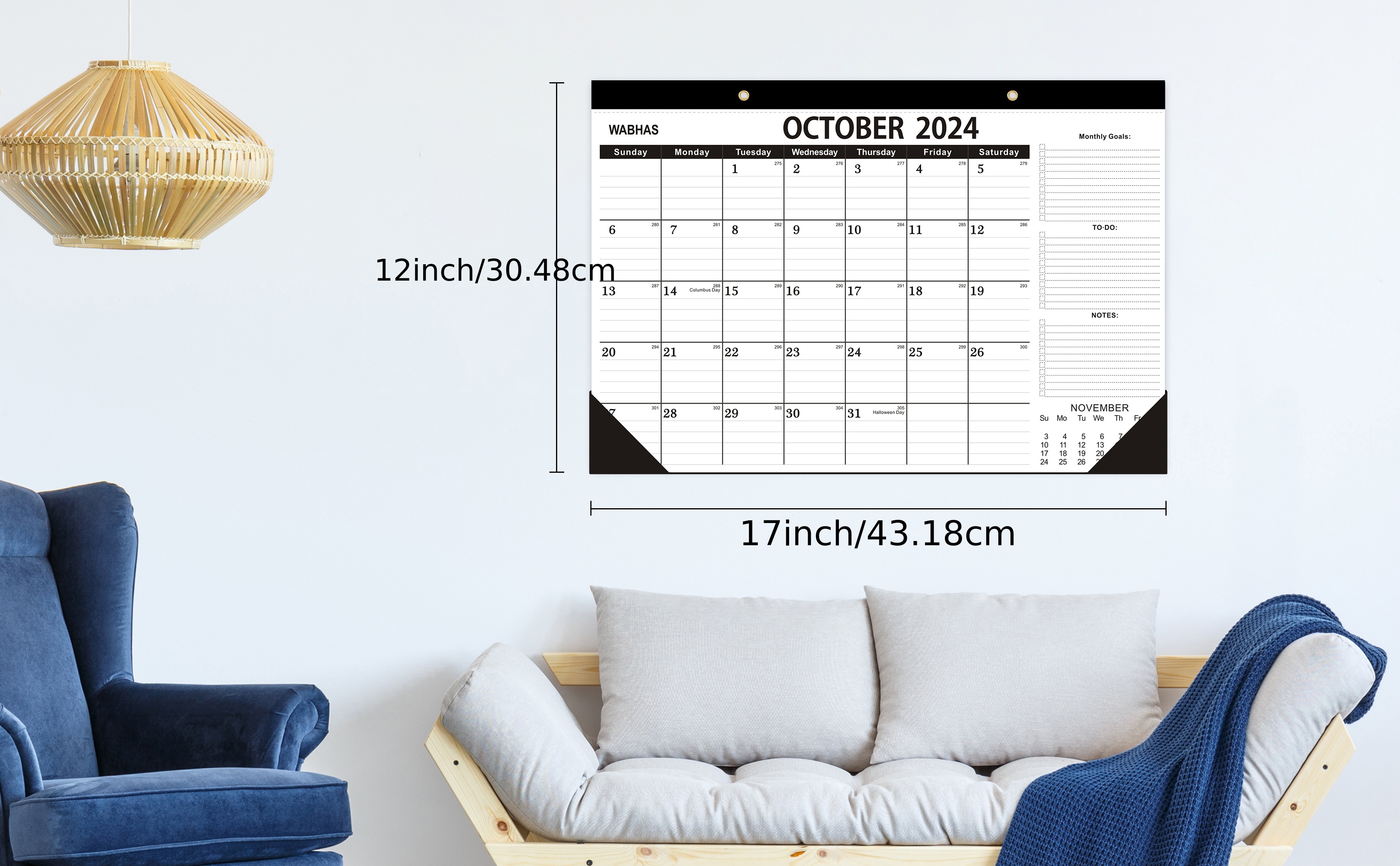 Toouee Calendario Scrivania 2023 2024 18 Mesi 17 X 12 - Temu Italy