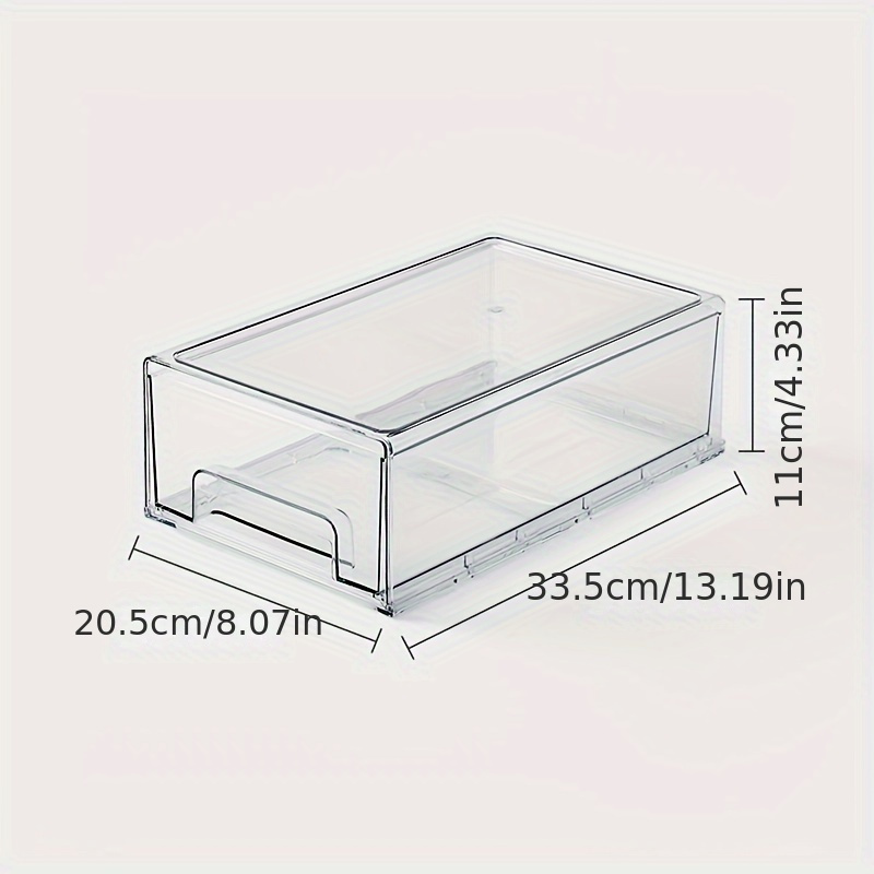 KLIPPKAKTUS contenitore per frigorifero, trasparente, 32x10x8 cm