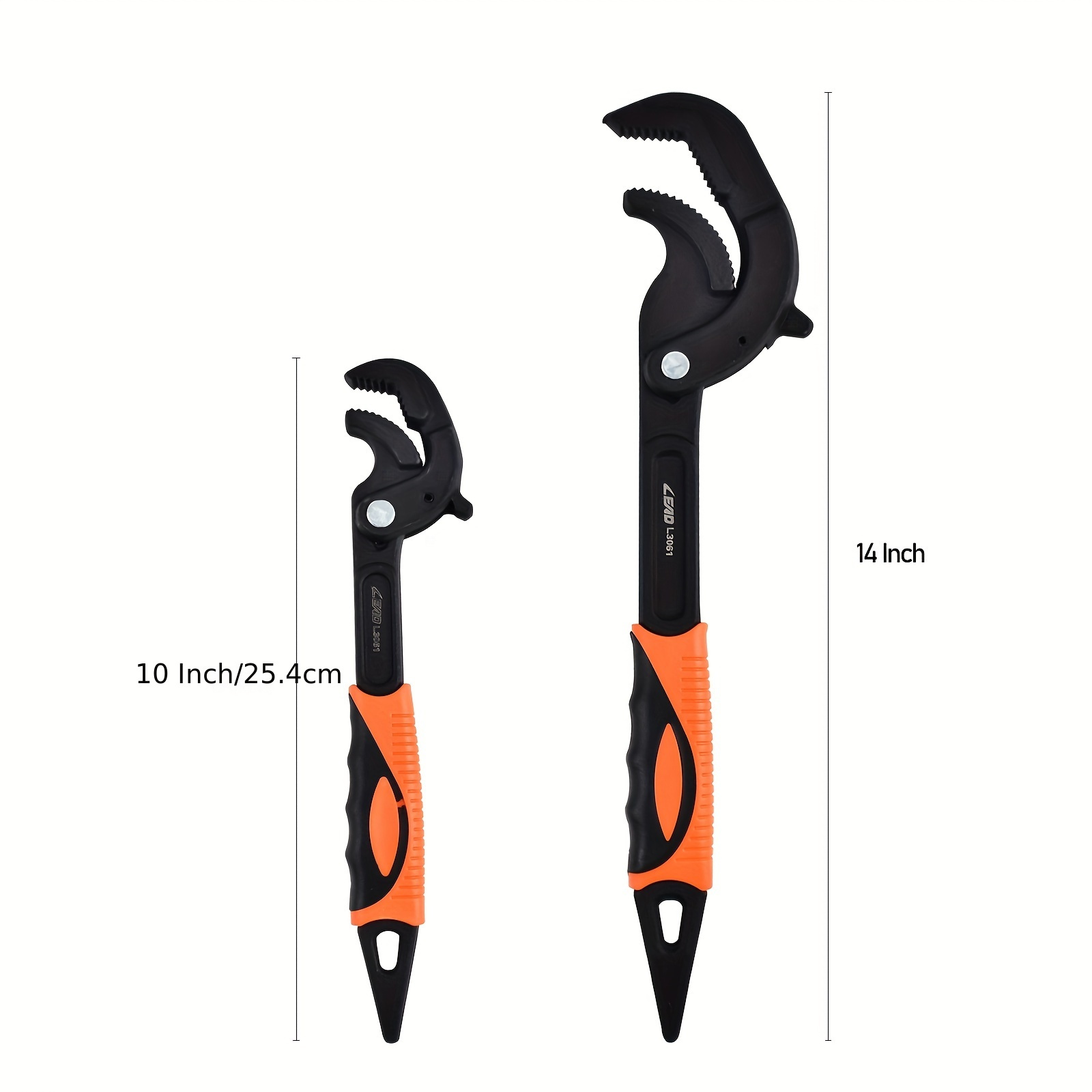 10 inch 14 inch multi functional universal wrench set durable metal construction anti shock resistant break resistant with adjustable jaw for plumbing and pipe repair details 4