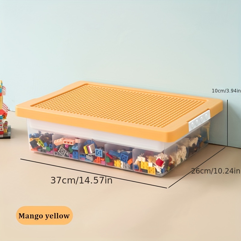 Toy Storage Box Cute Cartoon Building Blocks Perfect - Temu