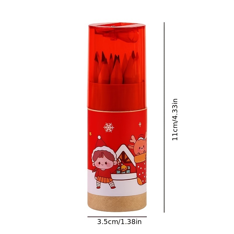 Christmas Colored Pencil, Christmas 12 Colors Bucket Colored Lead, Drawing  Pencils For Kids, Color Pencil Set - Temu Cyprus