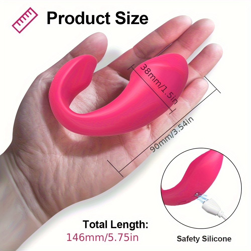- dual-motoren g-punkt- - , tragbarer vibrations-pantie-massager mit 9 klassischen vibrationsmodi, erwachsenen-anal-sexspielzeug silikon-  vagina  -stimulator für frauen paar Produktdetails 2