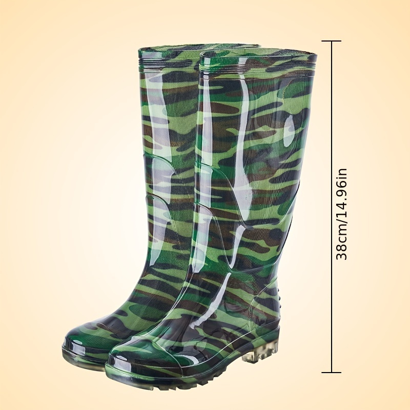 Rain Boots Men Waterproof Anti Slipping Knee High Rubber Boots