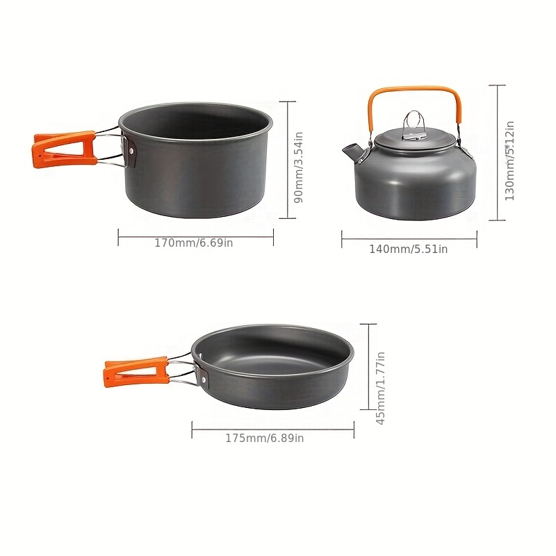 Hot-Sale Picnic Equipment Portable Camping Kettle Pure Titanium