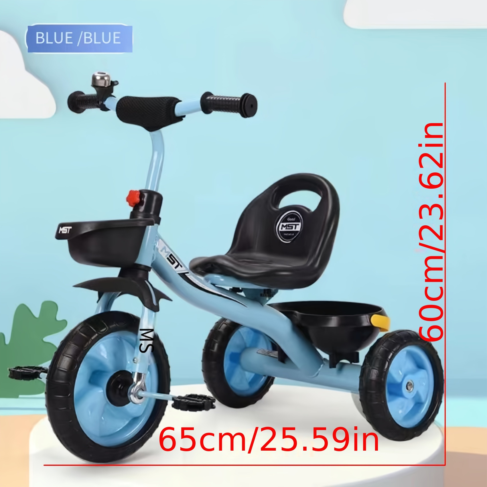  GOMO Triciclos para niños de 2 años, niños de 3 años y niños de  1 a 6 años, bicicleta de bebé con ruedas grandes, triciclos para niños  pequeños con mango de