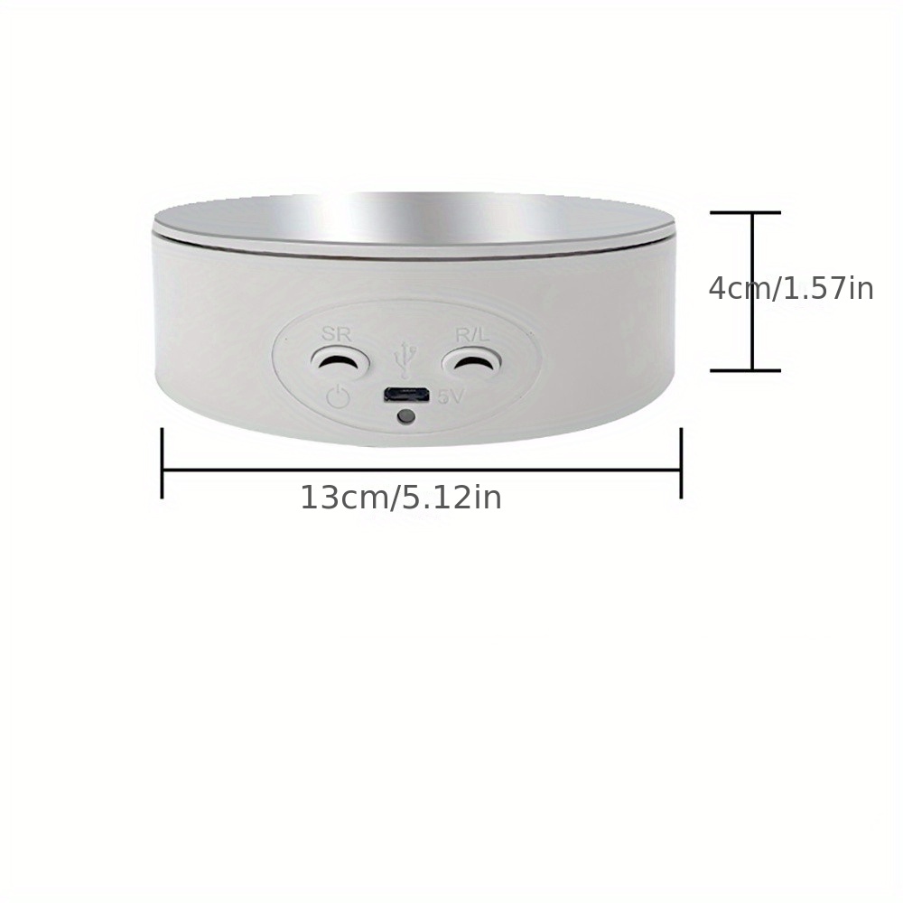Rotating Display Stand, 360 Degree Automatic Mute Spin Turntable For  Photography Display,figures An