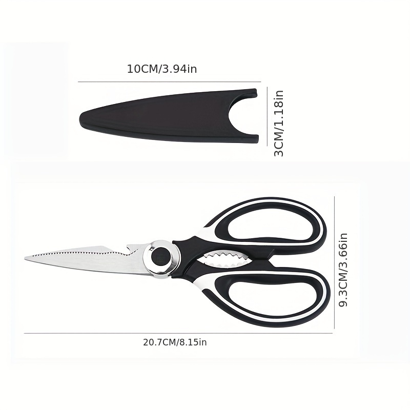2 Pack Kitchen Scissors Heavy-Duty Shears Stainless Steel