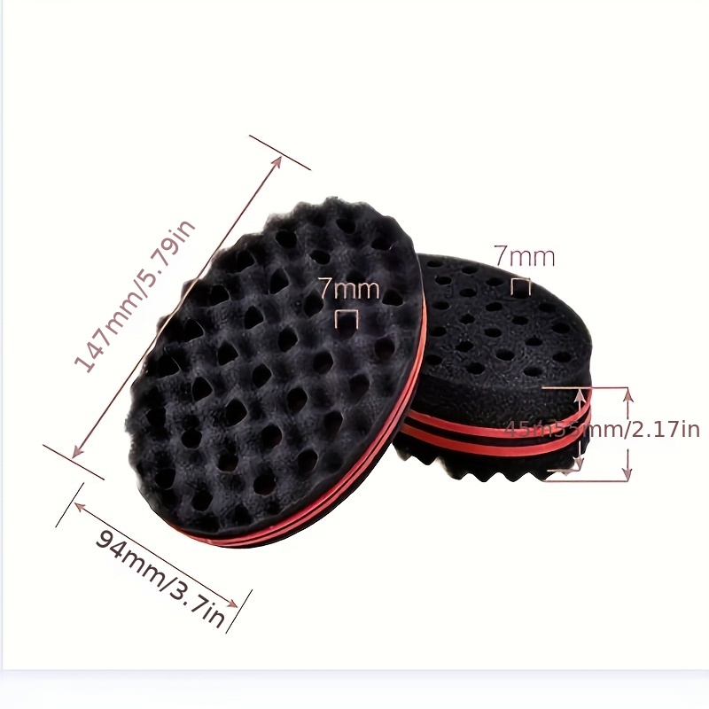 Hair Twist Sponge Big Holes Double sided Comb Wave Brush - Temu