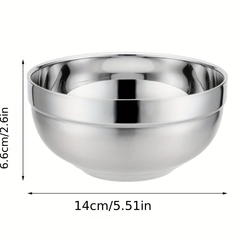 Kitchen Tool Stainless Steel Double Wall Heat Insulated Serving Bowls  Household Rice Soup Bowl - China Bowl and Stainless Steel Bowl price
