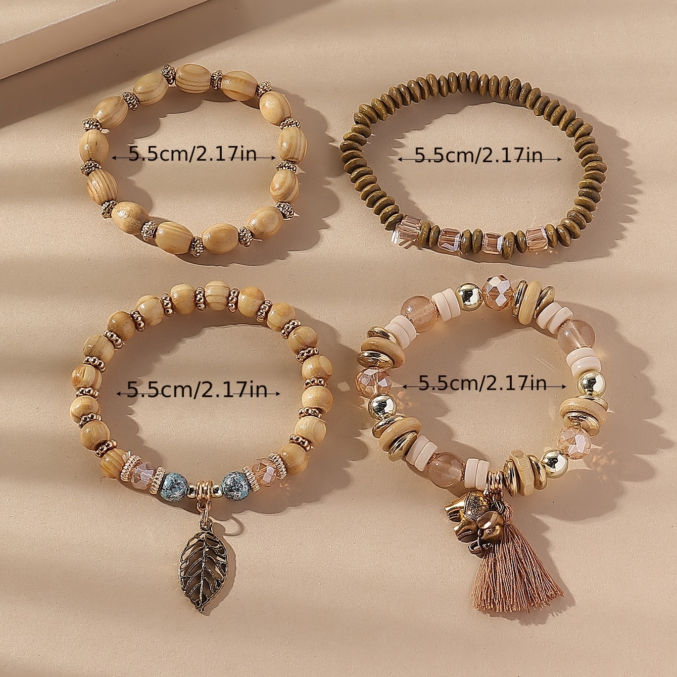 Sandalwood and Herkimer Bracelet Set – LaSirene Designs