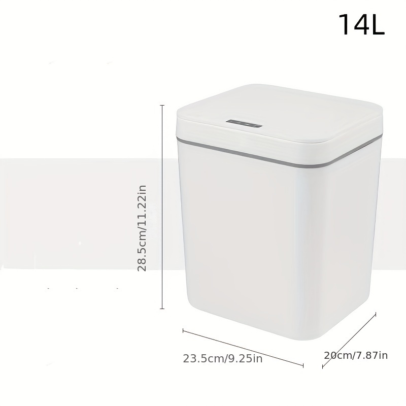 1pc Cubo Basura Inteligente Sensor Simple Elegante Requiere - Temu