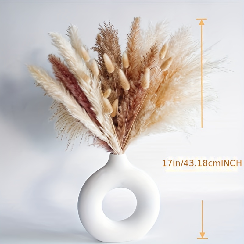 PAMPAS GRASS 3-5-10 ct 2-6ft Decoración natural de hierba de pampa seca,  penacho de caña, arreglo floral de boda boho seco, -  México