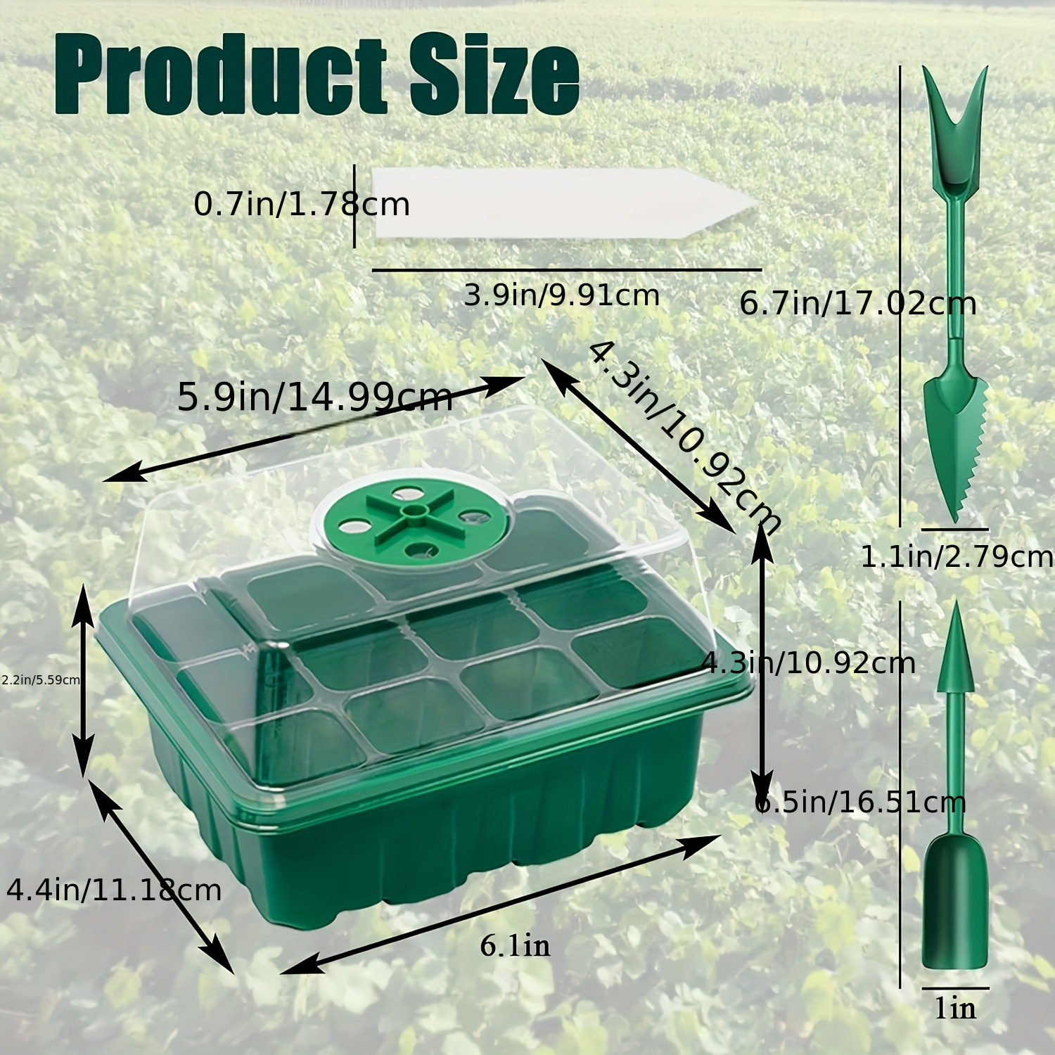 Seed Starter Tray Seed Starter Kit With Humidity Dome-seed