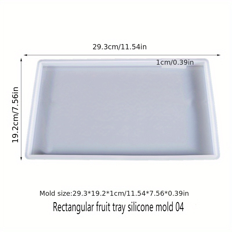 Plate Resin Mold, Rolling Tray Resin Mold, Rectangle Plate Mold, Table Tray  Mold, Silicone Mold for Rolling Tray, Jewelry Tray Mold 
