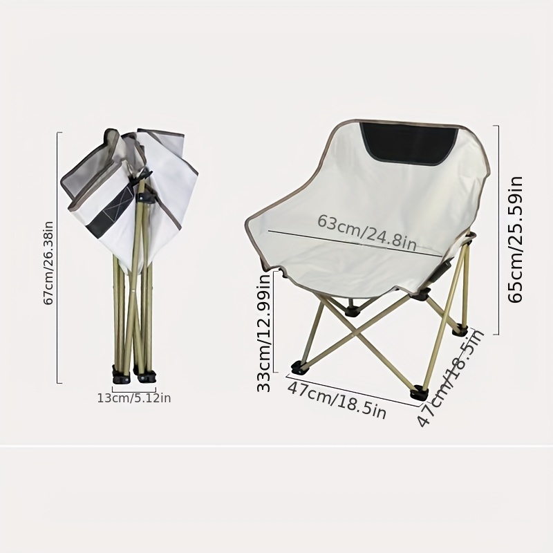 Portable Lightweight Folding Chair Perfect For Fishing Camping - Sports &  Outdoors - Temu Canada