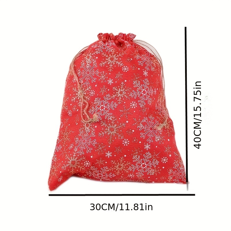 Christmas Fabric Drawstring Storage Bag Portable Cosmetic - Temu