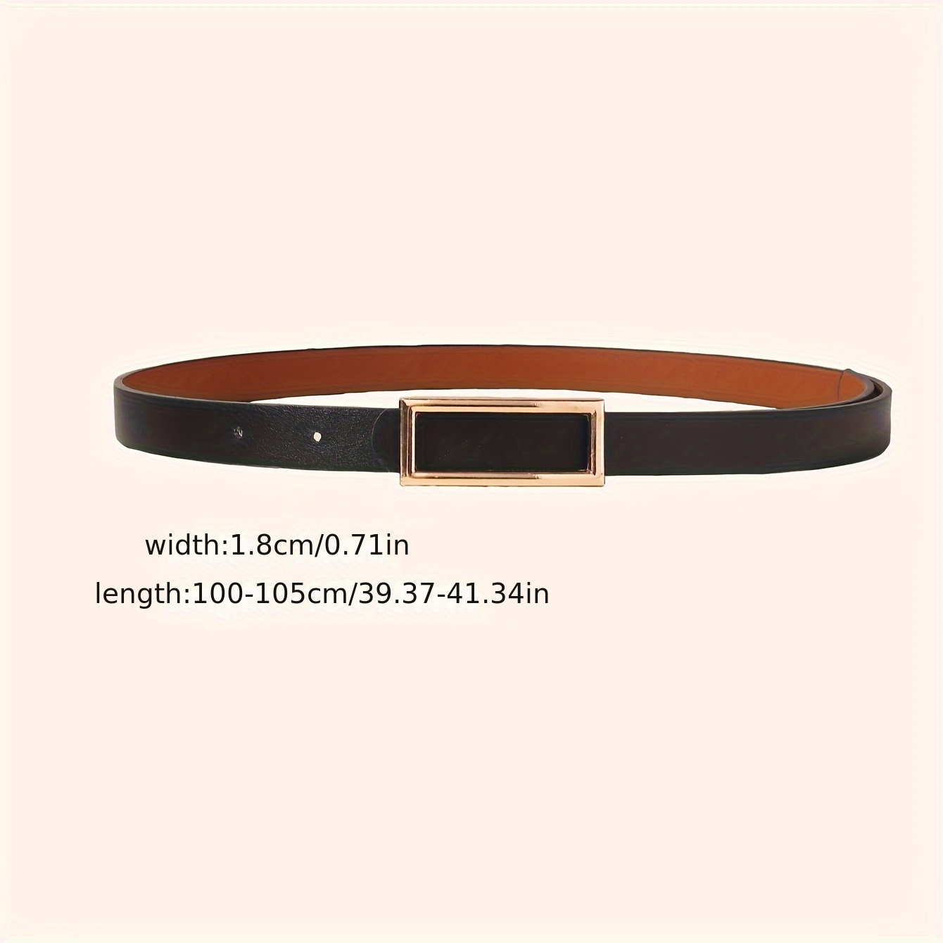 women reversible pu leather belts jeans pants dresses ladies  display picture 3