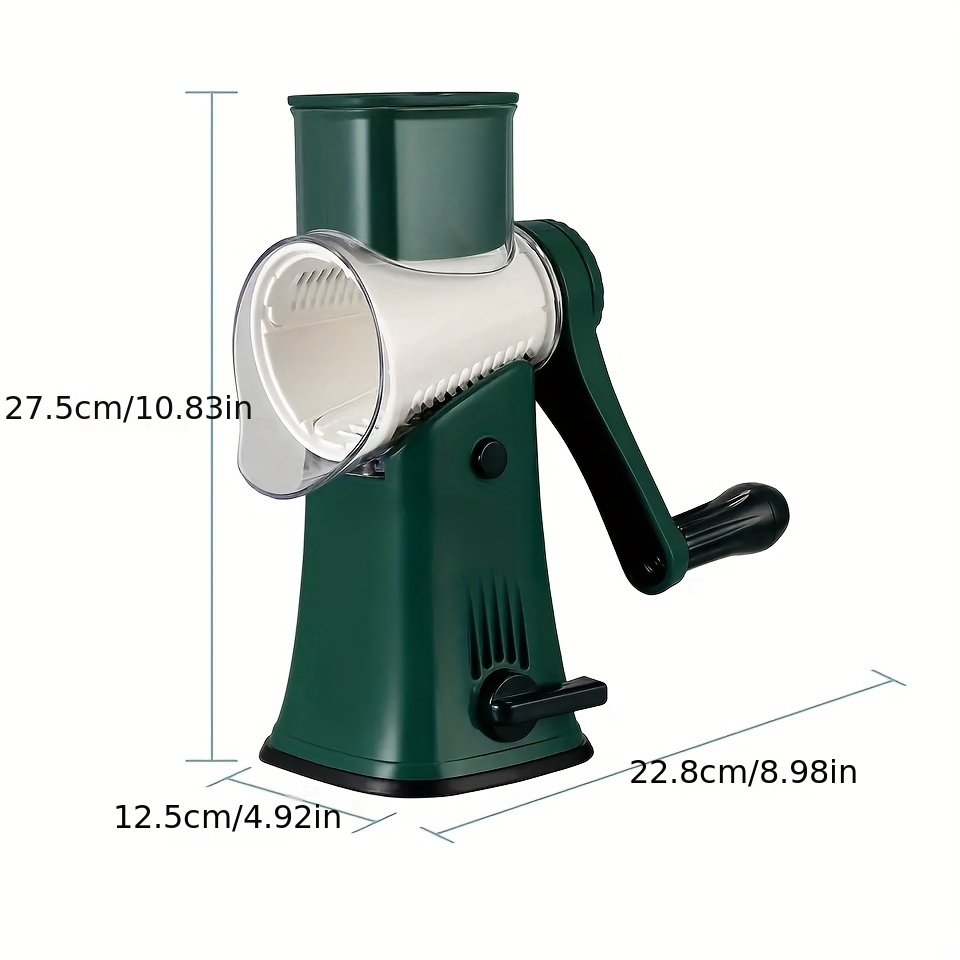 5in1 Rotary Cheese Grater Shredder Vegetable Slicer Multifunctional Fruit Slicer