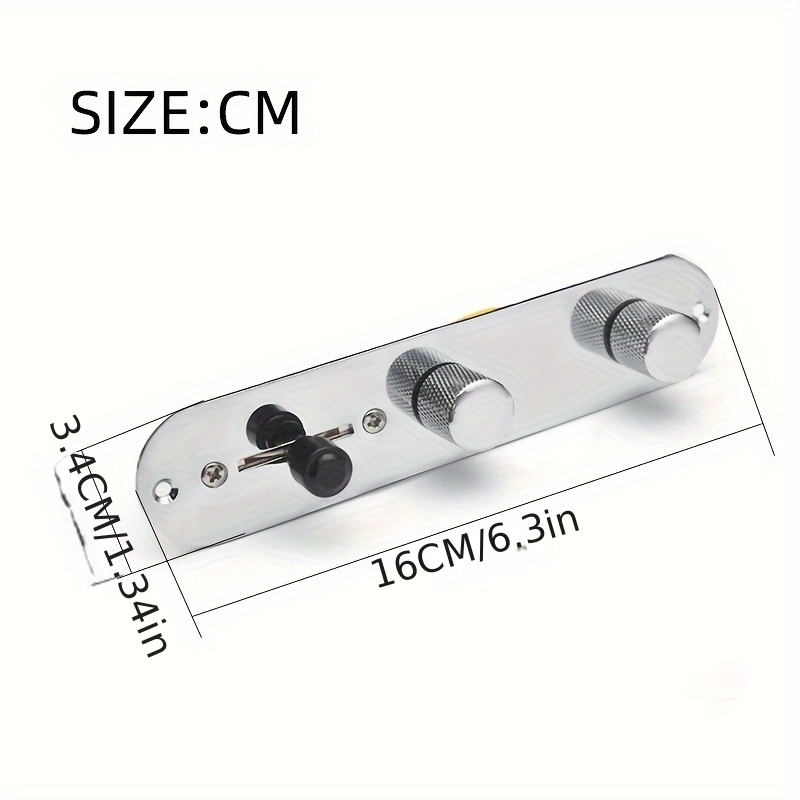 [Vintage Pre-Wired Harness] Vintage Pre-Wired Harness Chrome Prewired Control Plate with Push/Pull 250K Pots for TL Electric Guitar, Alloy Split Coil Volume Knob Circuit
