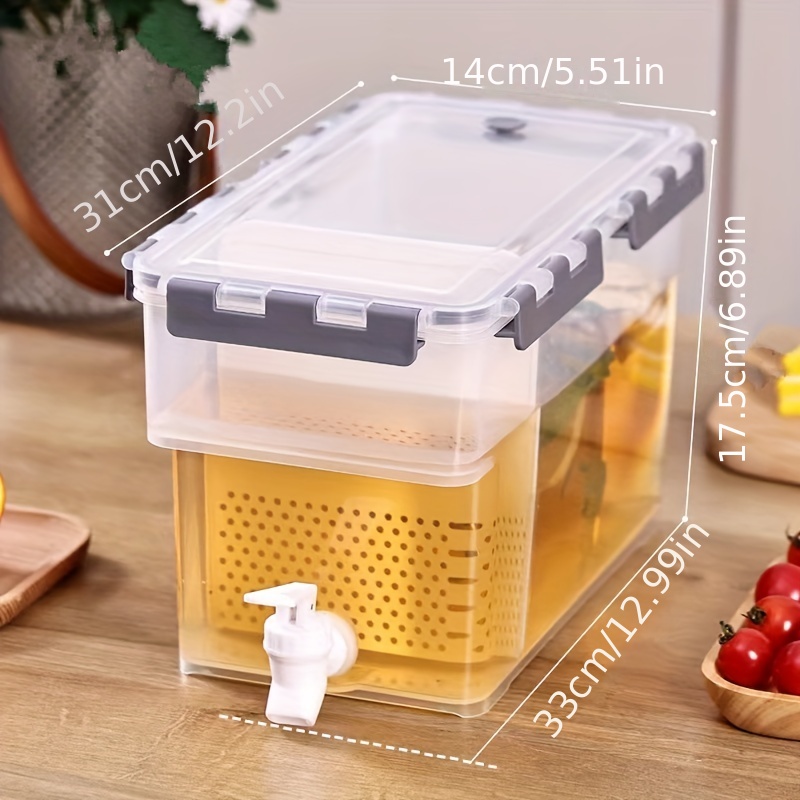 Water Container Fridge Faucet  Fridge Storage Juice Bottle