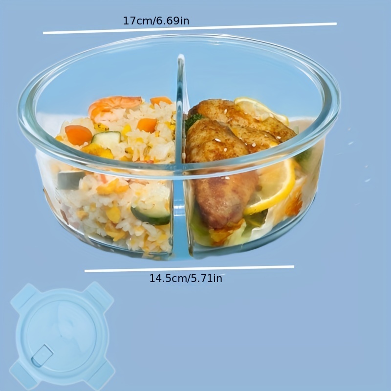 Glass Refrigerator Storage Box Round Transparent Fruit - Temu