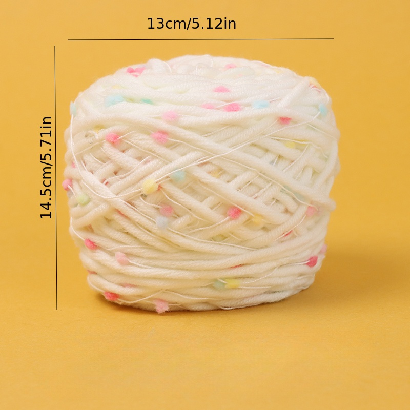 Colored Bean Thread Mohair Yarn 100% Cotton For Diy - Temu