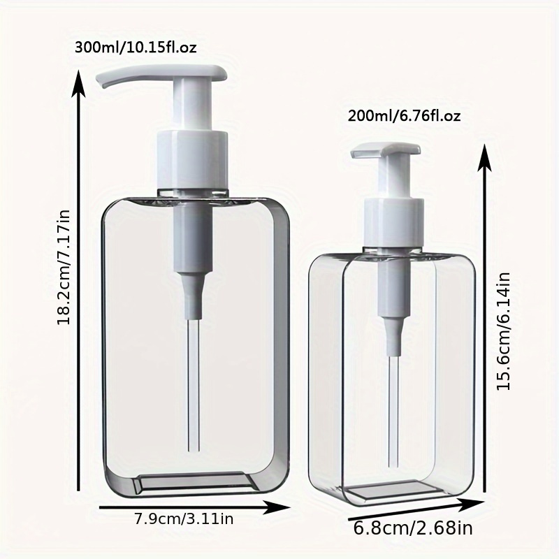 200ml Refillable Shampoo Dispenser Bottle Bathroom Soap Bottle