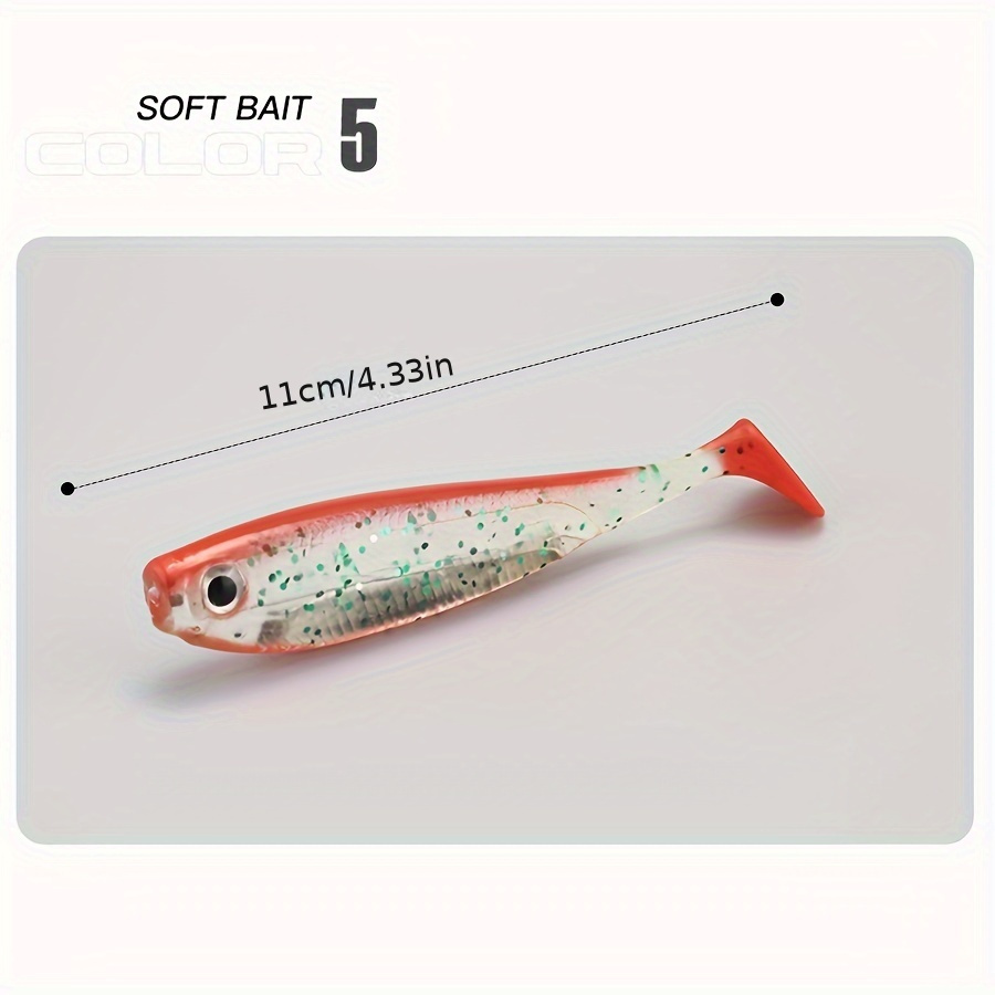 Hollow Pulp Tail Rainbow Fishing Lure Bait Curling Tail - Temu